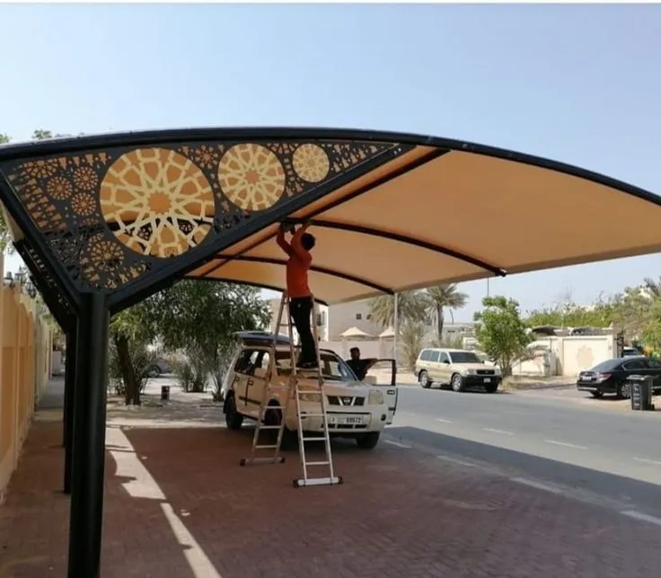 أنواع مظلات مواقف سيارات  وأسعارها في الشرقية الدمام 