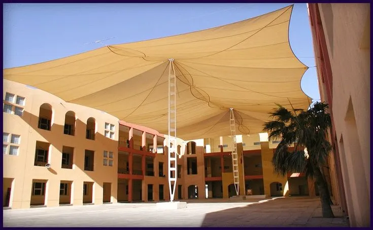 اصلاح مظلات مدارس طلابية مقاومة للشمس في الشرقية الخبر