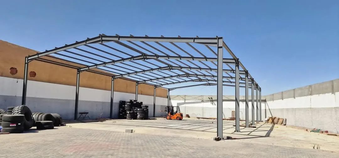 تركيب قواعد هناجر |هناجر حديد ثقيل في الشرقية الخبر