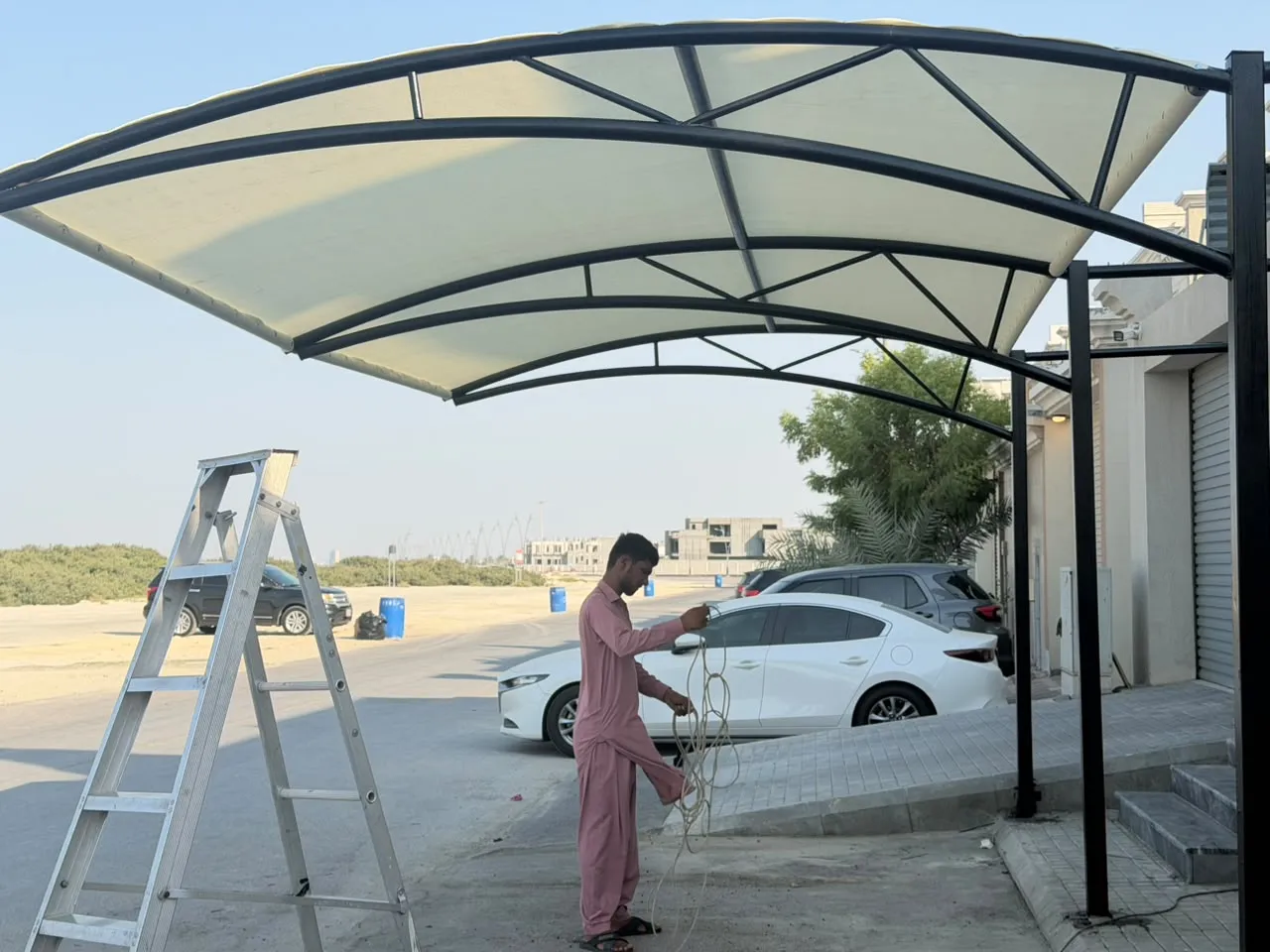تركيب مظلات سيارات وبرجولات حدائق بالدمام والخبر | مظلات حدائق فخمة الشرقية